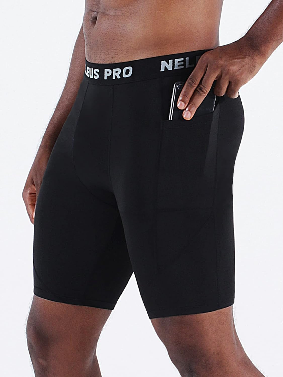 Men's 3-Pack Ultimate Running Compression Shorts with Handy Pockets